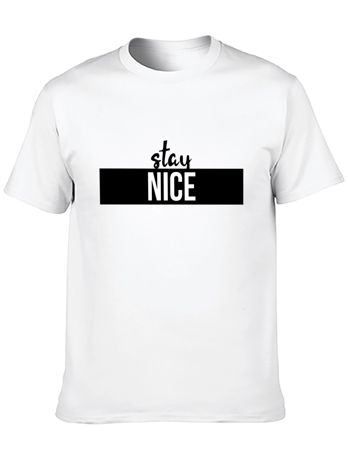 Stay Nice Black Graphic Tee