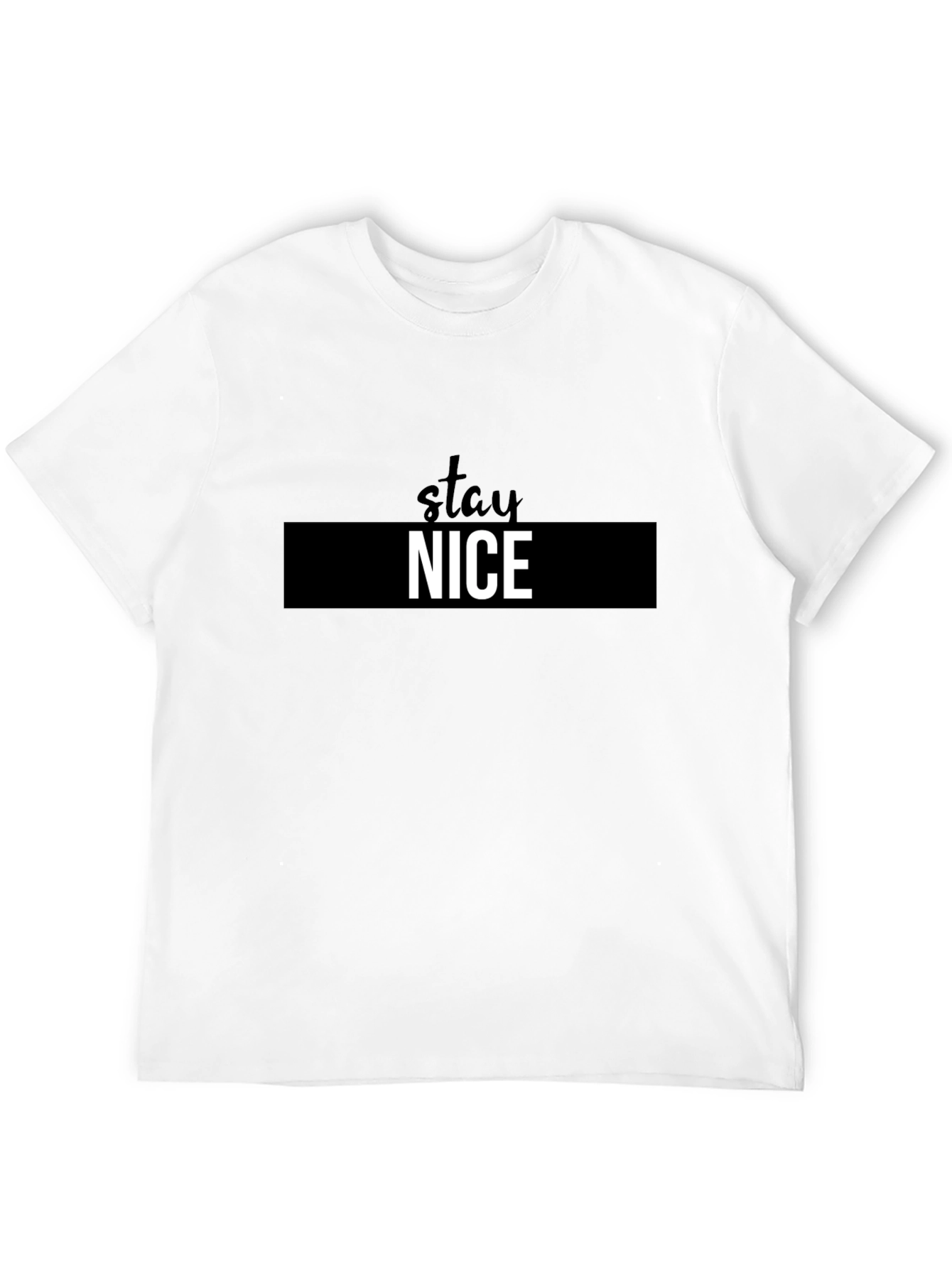 Stay Nice Black Graphic Tee