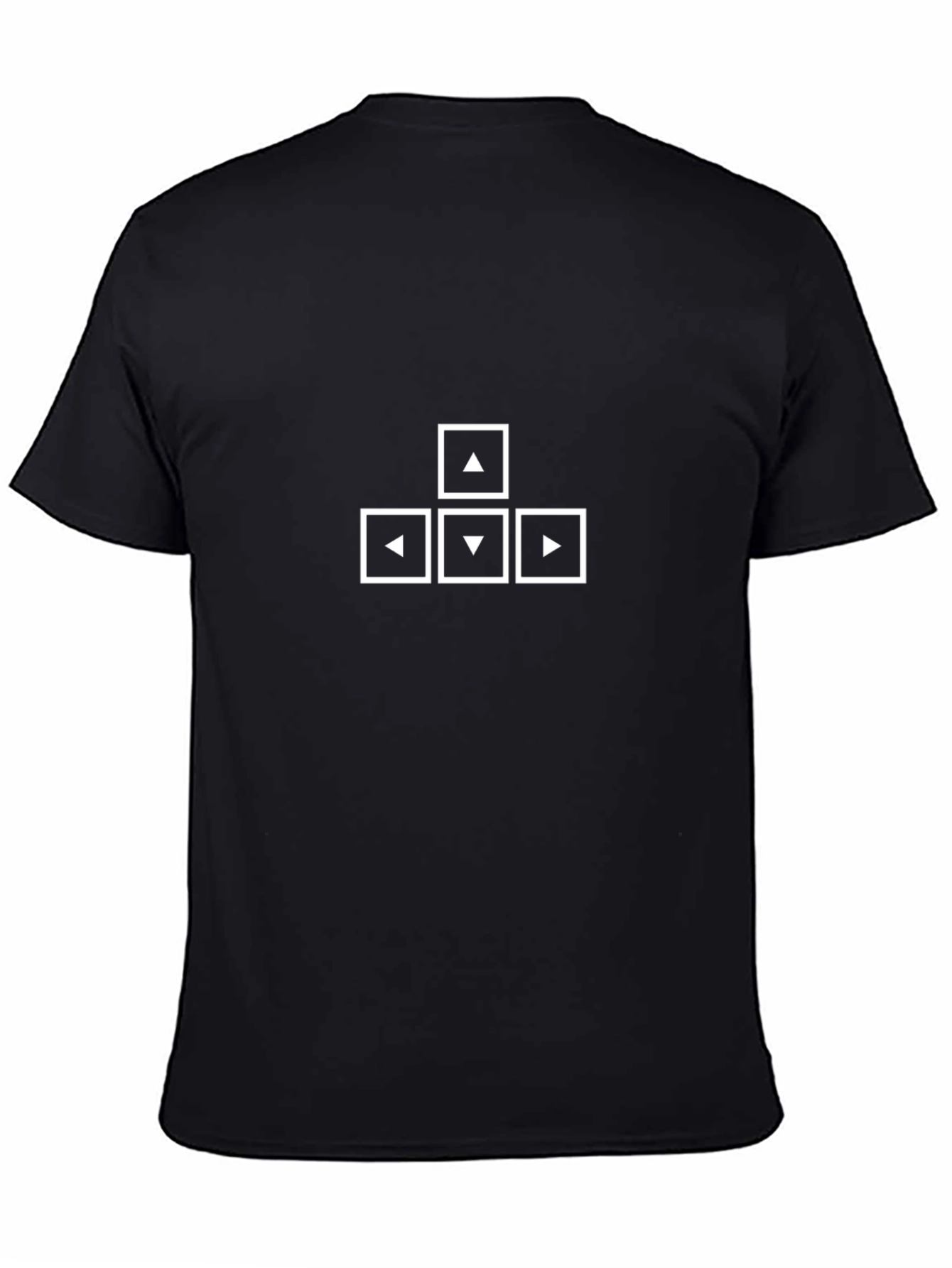 Arrow Keypad Graphic Tee - Black Cotton T-Shirt