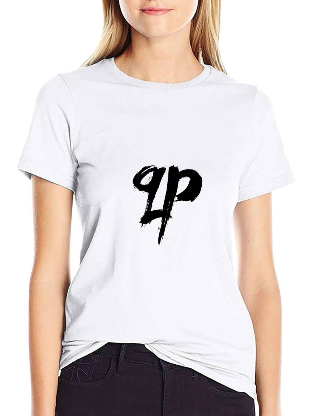 Black QP Graphic Tee - Casual Comfort