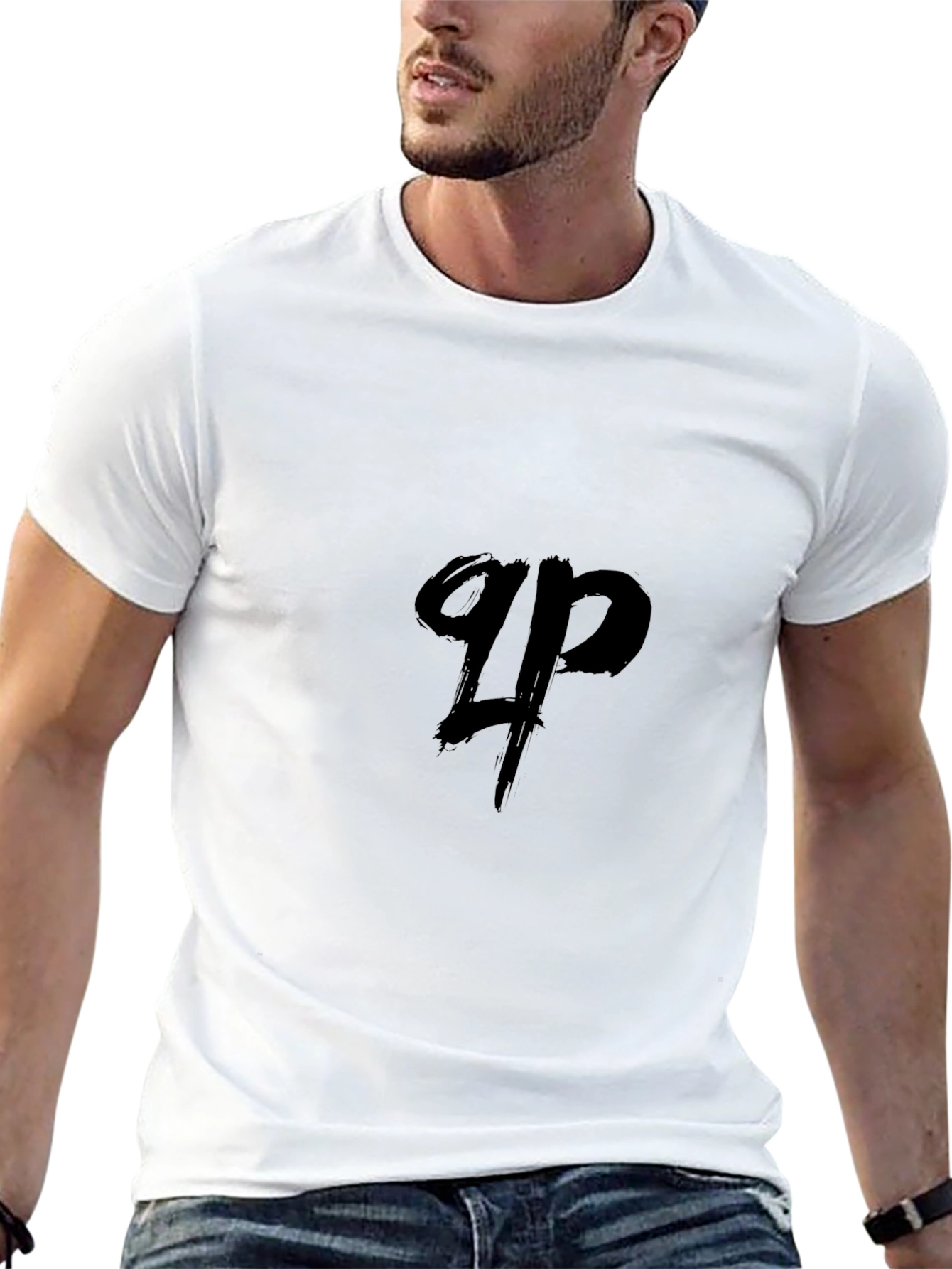 Black QP Graphic Tee - Casual Comfort