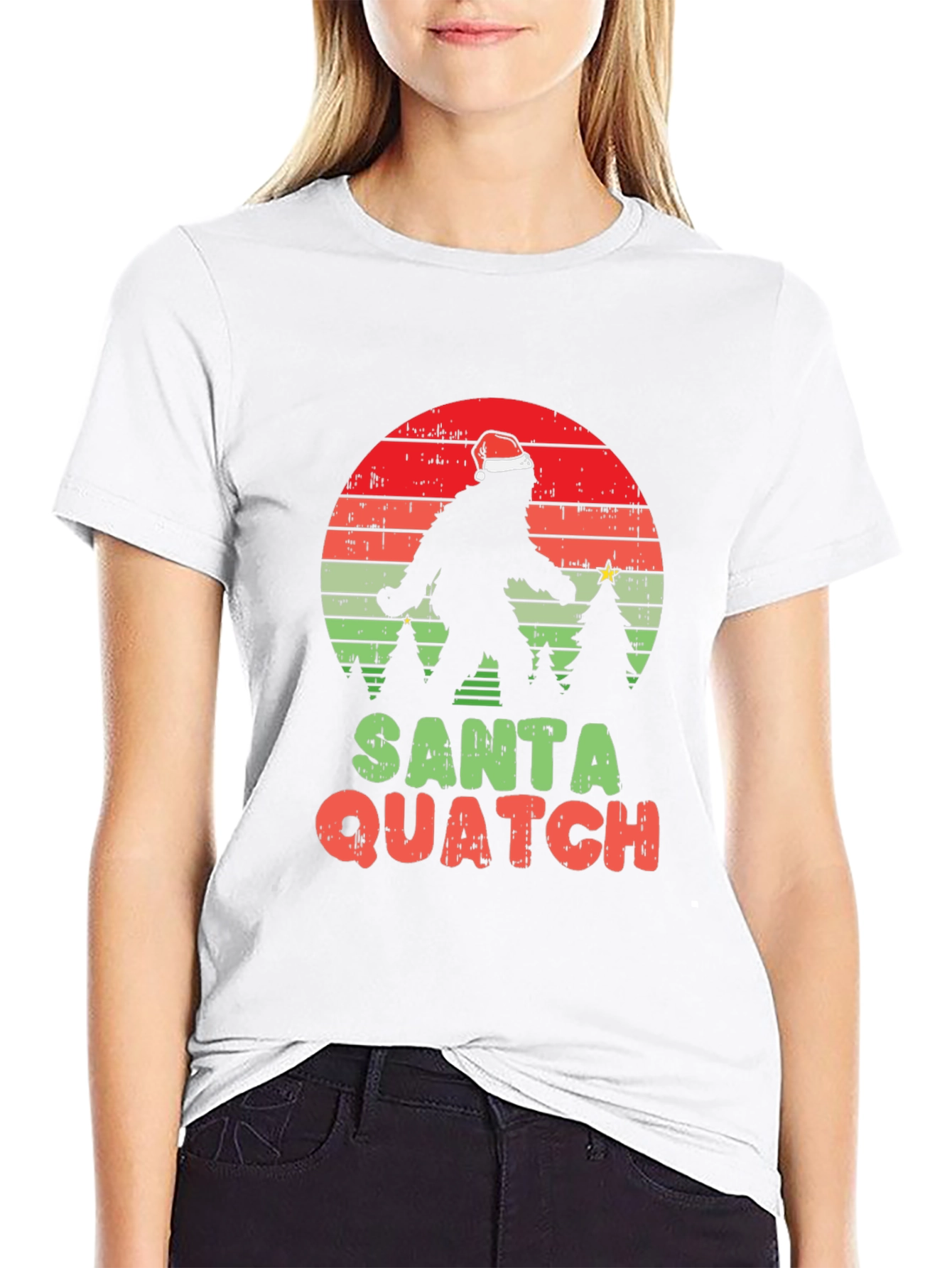 Santa Quatch T-Shirt - Bigfoot Holiday Tee