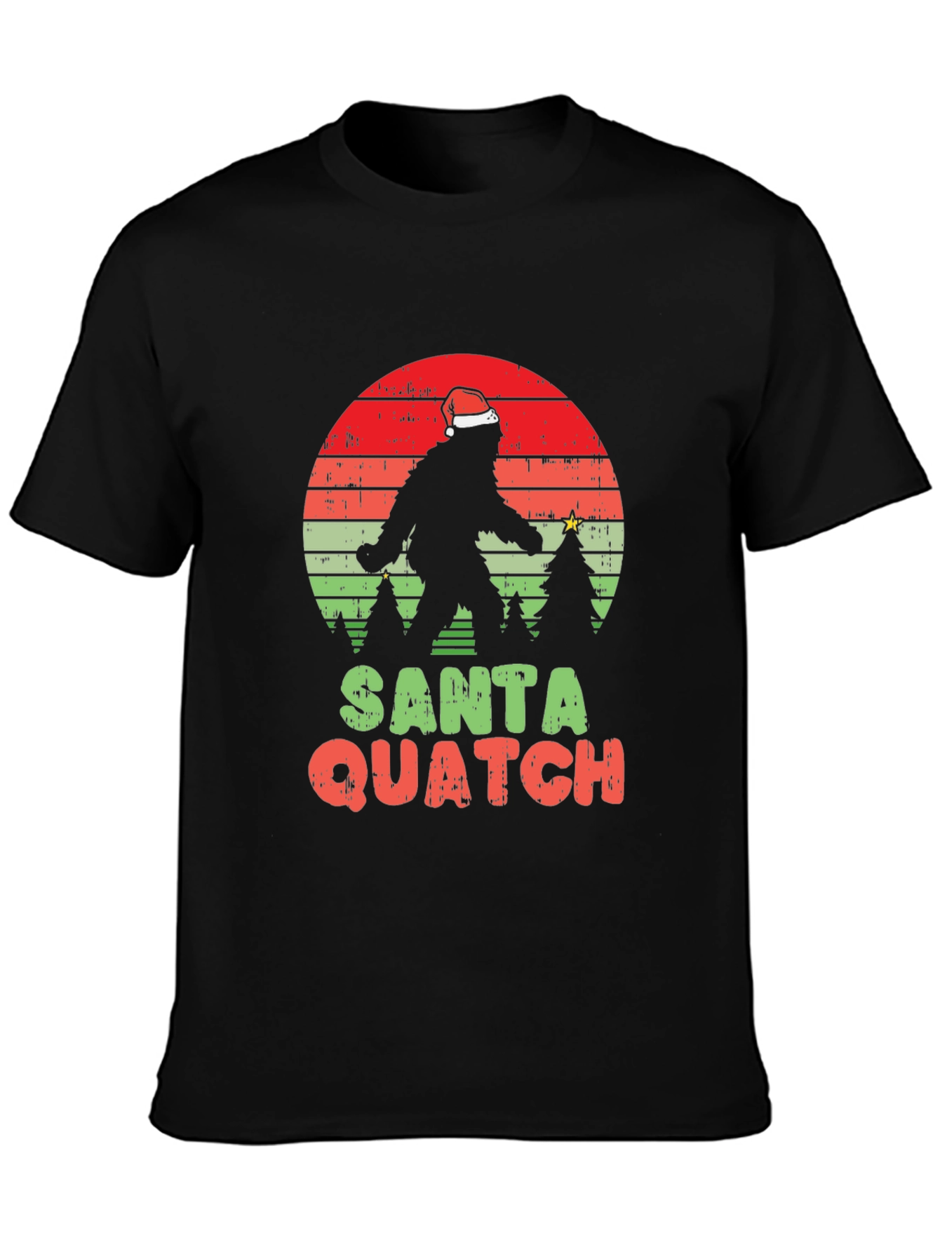 Santa Quatch T-Shirt - Bigfoot Holiday Tee