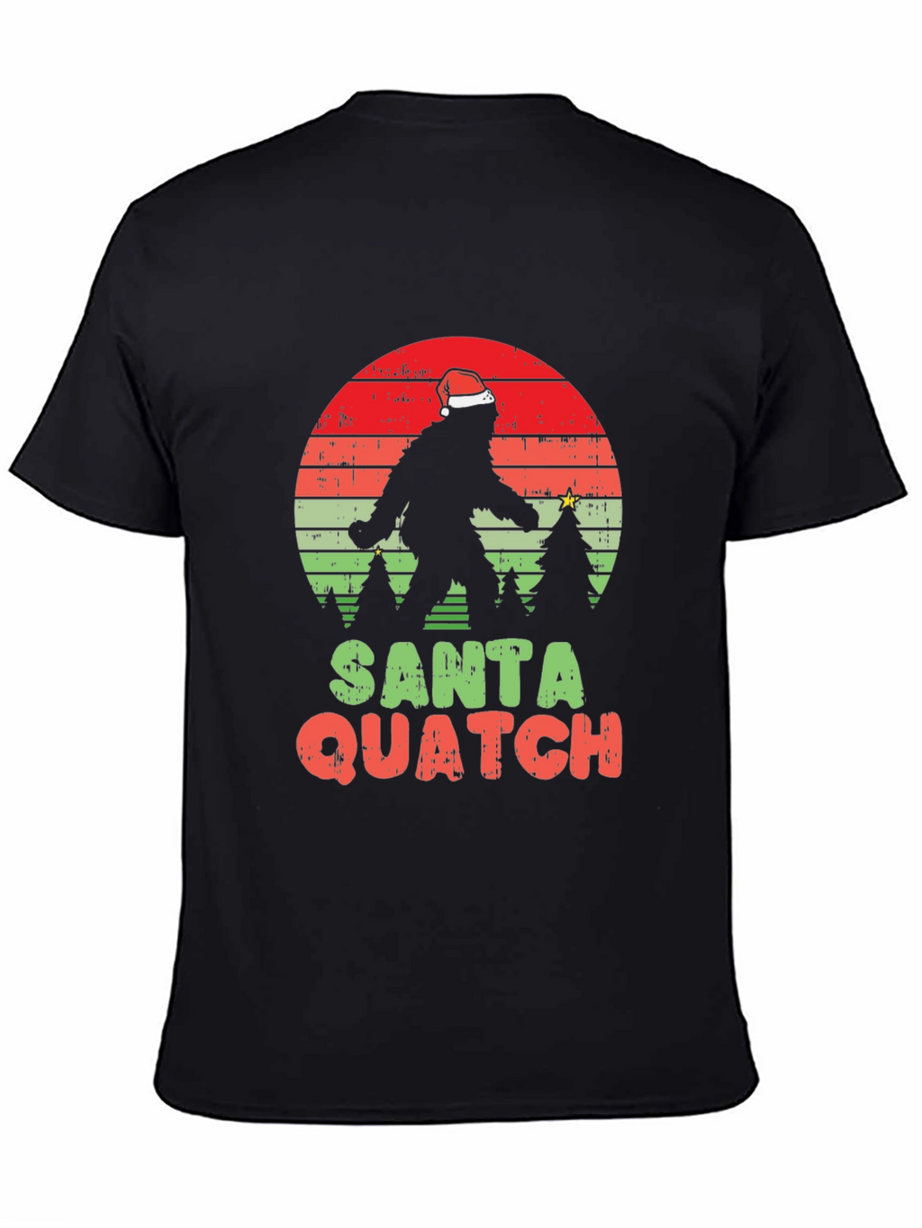 Santa Quatch T-Shirt - Bigfoot Holiday Tee