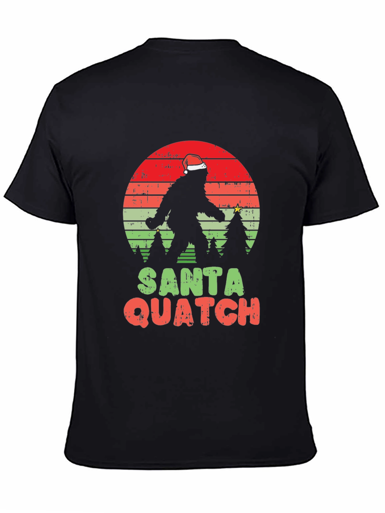 Santa Quatch T-Shirt - Bigfoot Holiday Tee