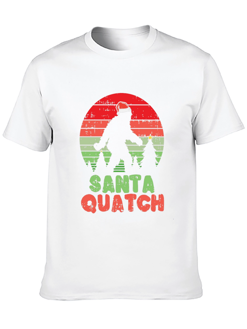 Santa Quatch T-Shirt - Bigfoot Holiday Tee