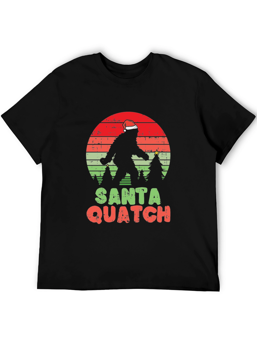 Santa Quatch T-Shirt - Bigfoot Holiday Tee