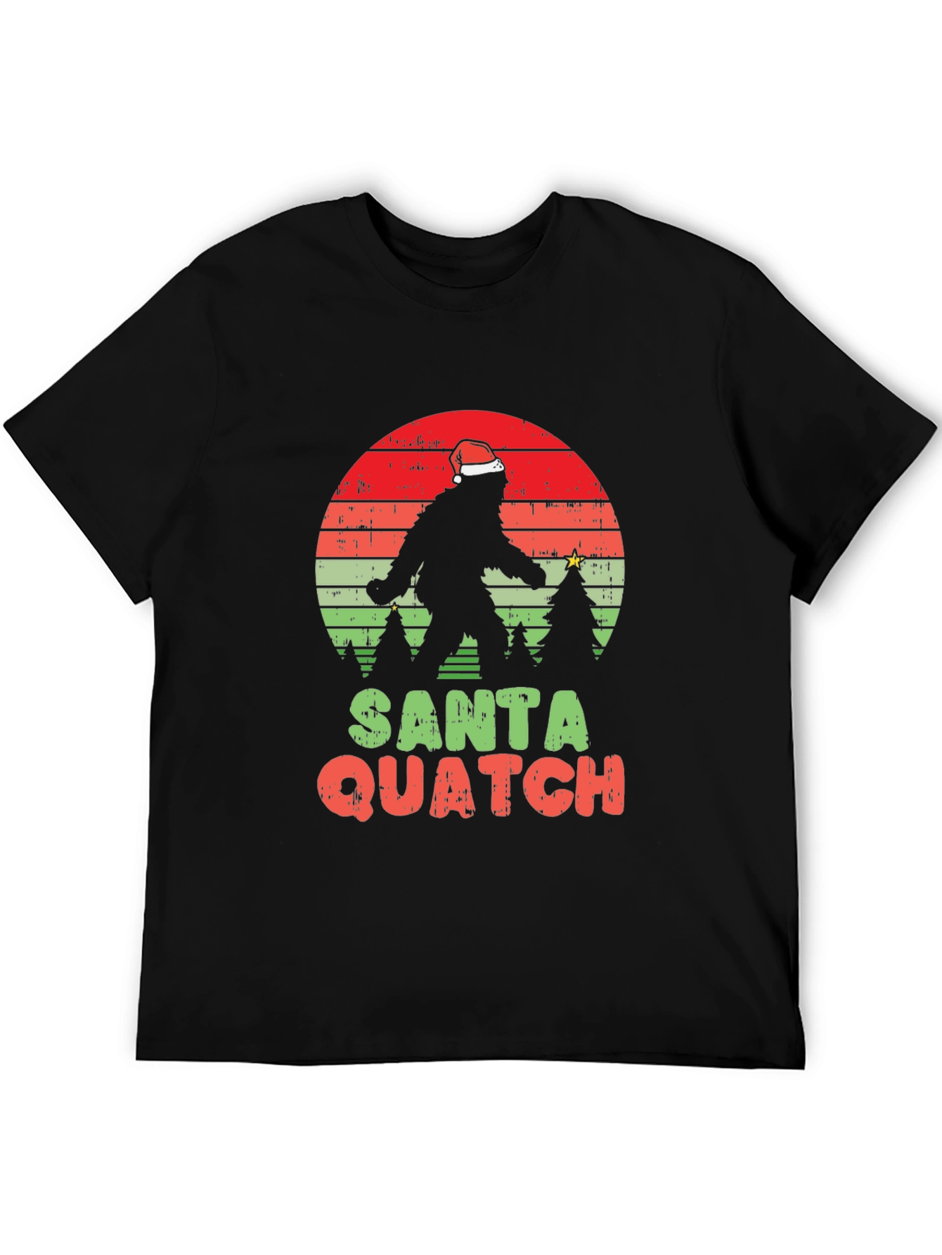 Santa Quatch T-Shirt - Bigfoot Holiday Tee