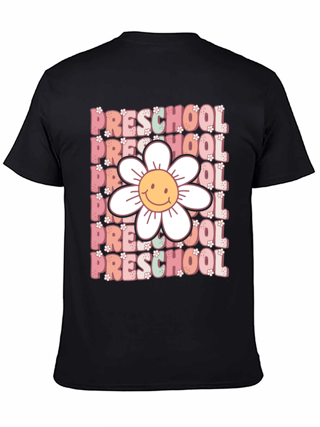 Preschool Teacher T-Shirt - Floral Graphic
