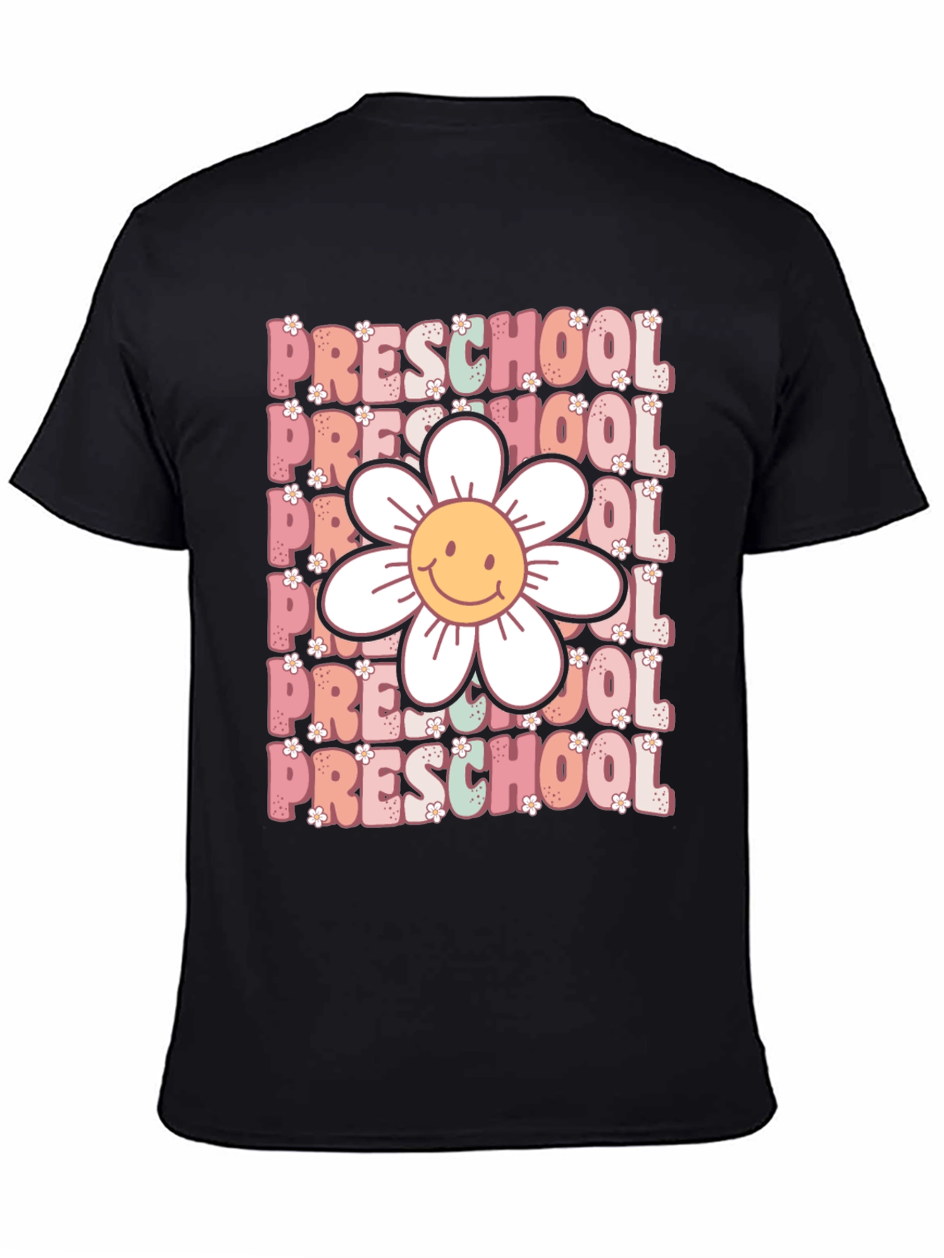 Preschool Teacher T-Shirt - Floral Graphic