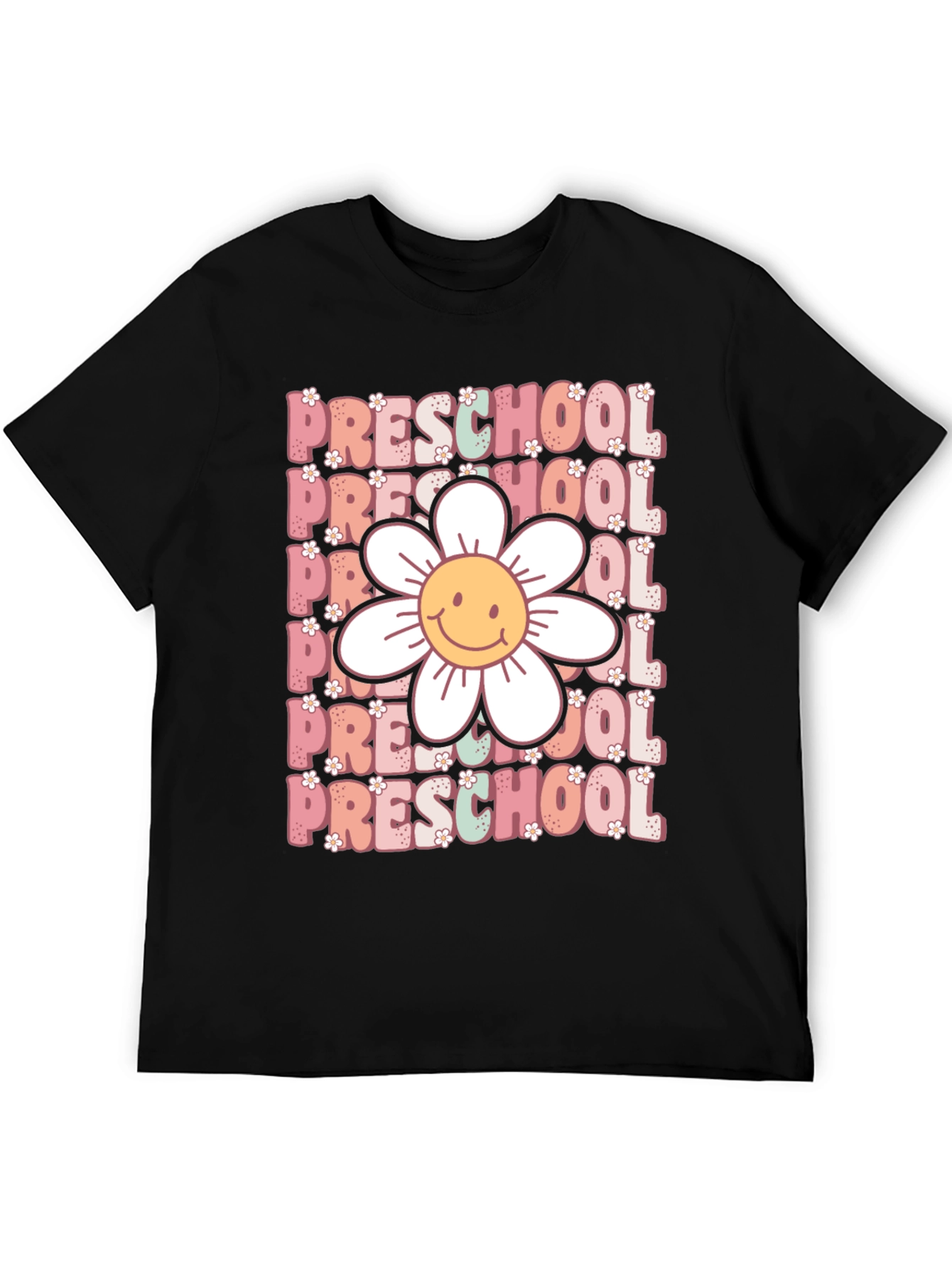 Preschool Teacher T-Shirt - Floral Graphic