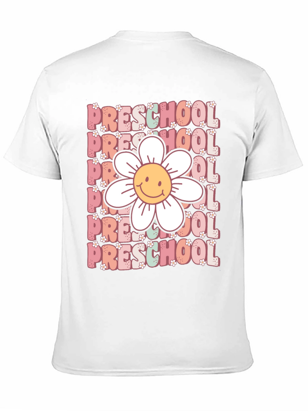 Preschool Teacher T-Shirt - Floral Graphic