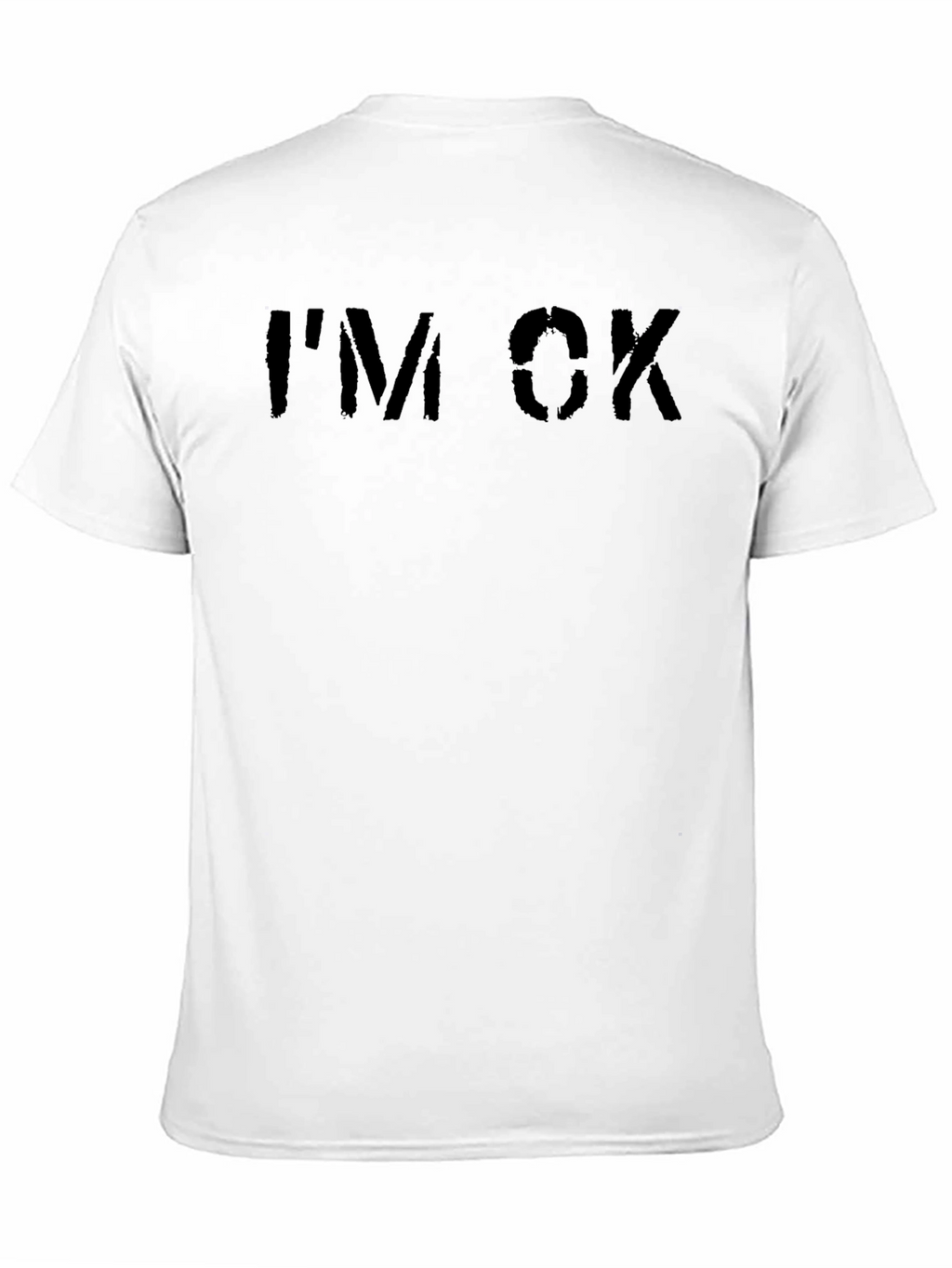 Im OK Graphic Tee - Black Casual T-Shirt