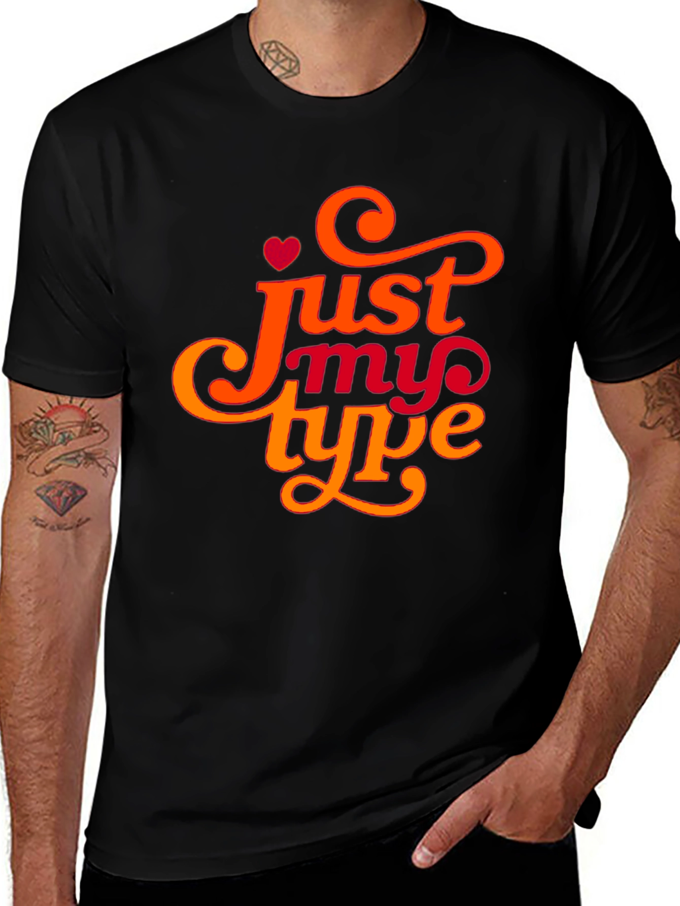Just My Type Graphic Tee - Trendy Design