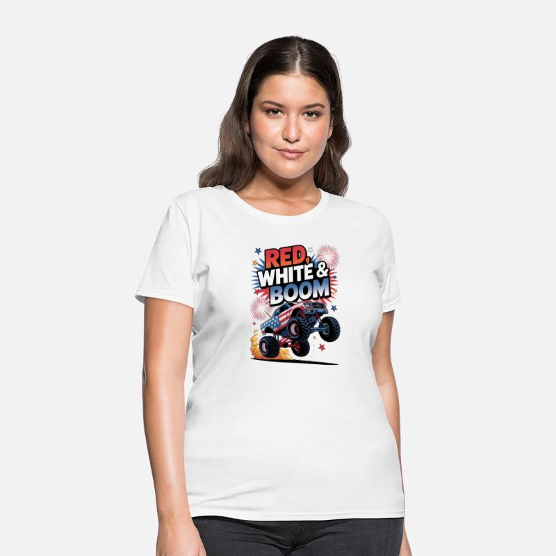 Red White and Boom Monster Truck