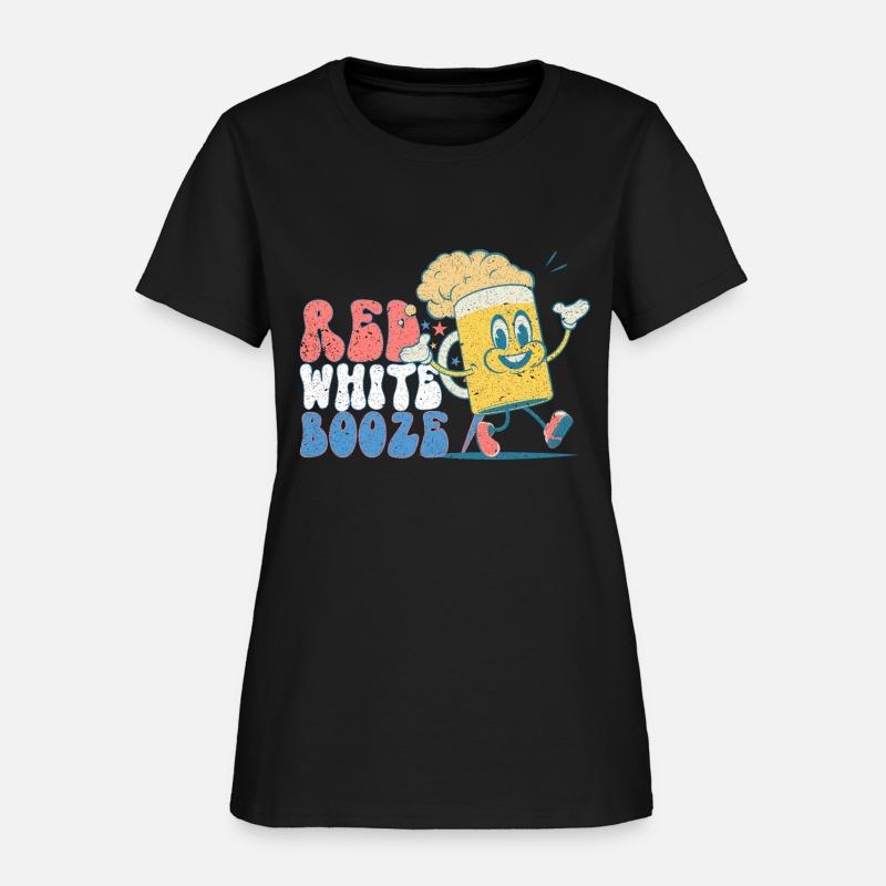 Red White and Booze - Funny 4th of July Drinking