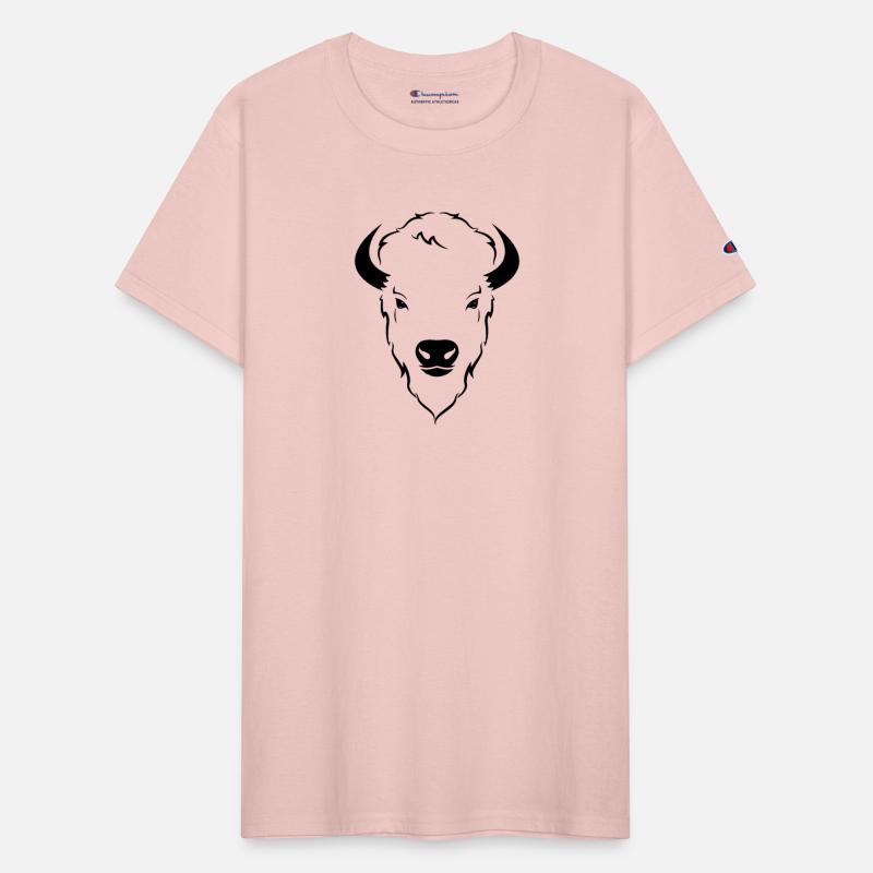 Resilient Power: Wild Buffalo Head Stencil Art