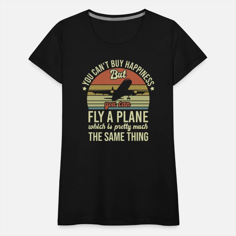 Retro Plane Flying Commercial Pilot Quote -