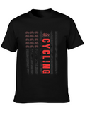 Cycling USA Flag Graphic T-Shirt