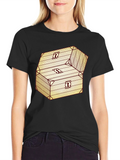 Chest Graphic Black T-Shirt