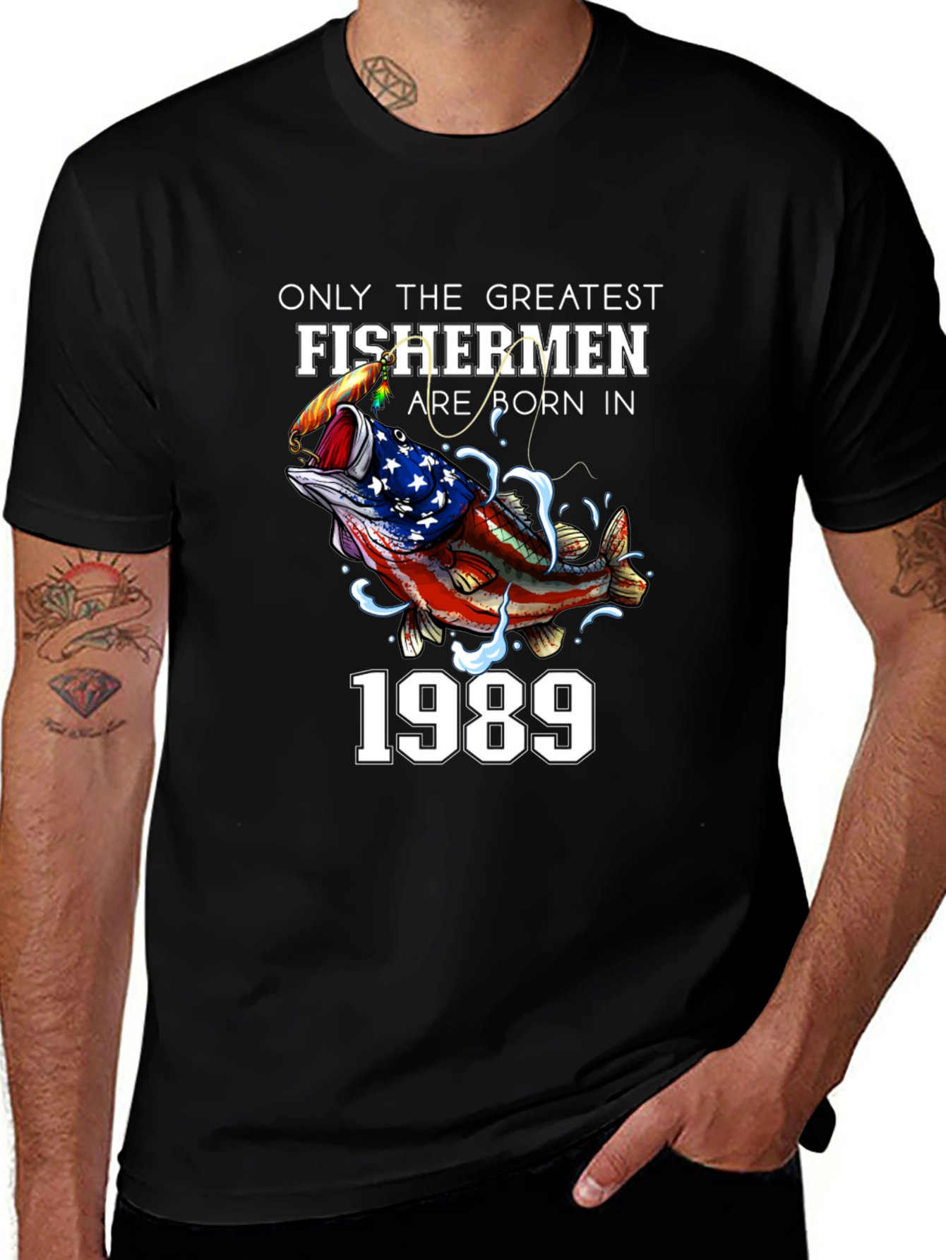 Greatest Fishermen Born in 1989 Graphic Tee