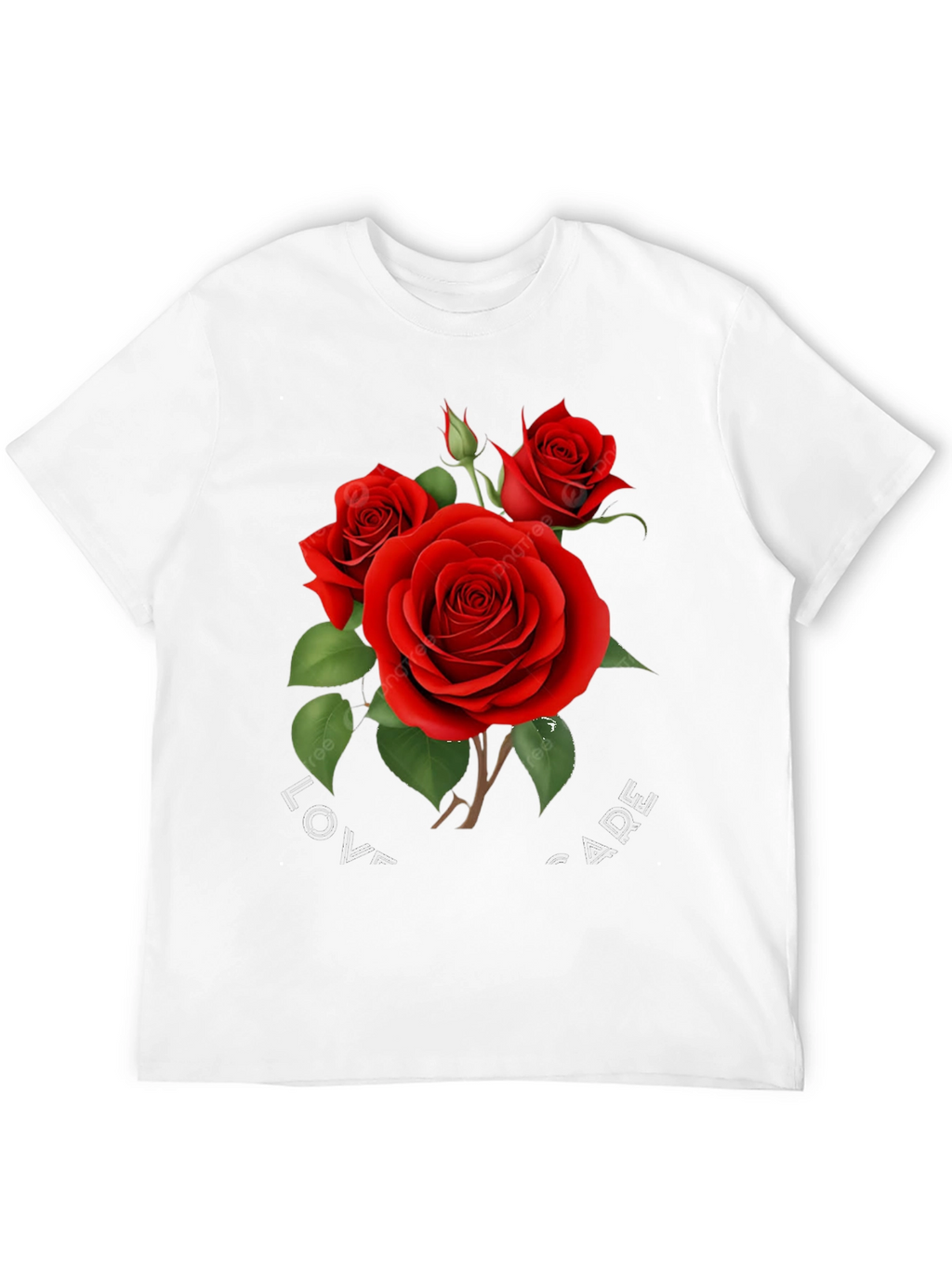 Red Rose Graphic Print T-Shirt