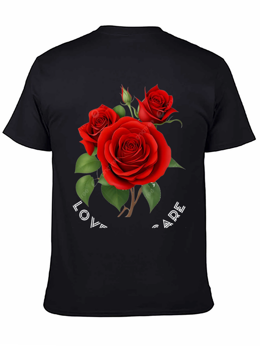 Red Rose Graphic Print T-Shirt