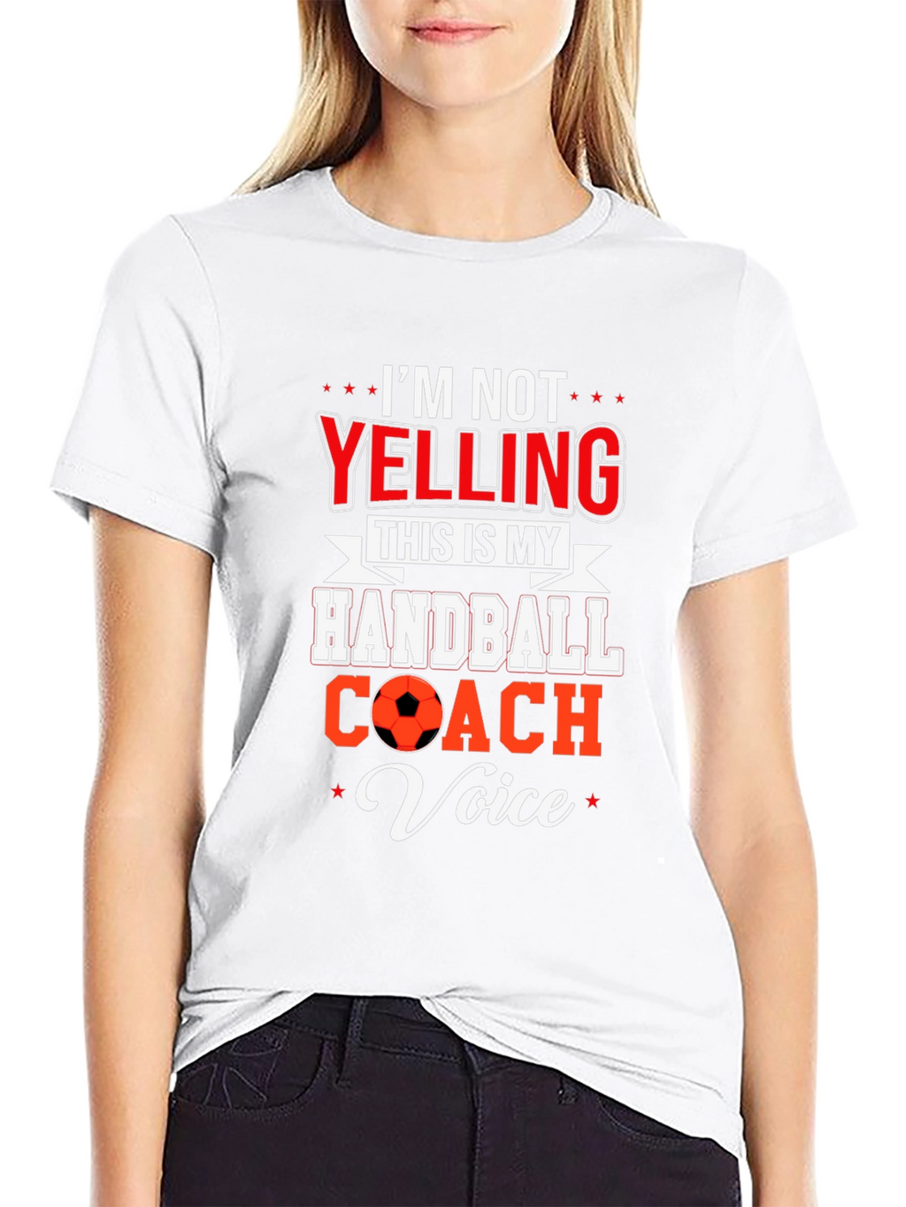 Handball Coach T-Shirt: Im Not Yelling