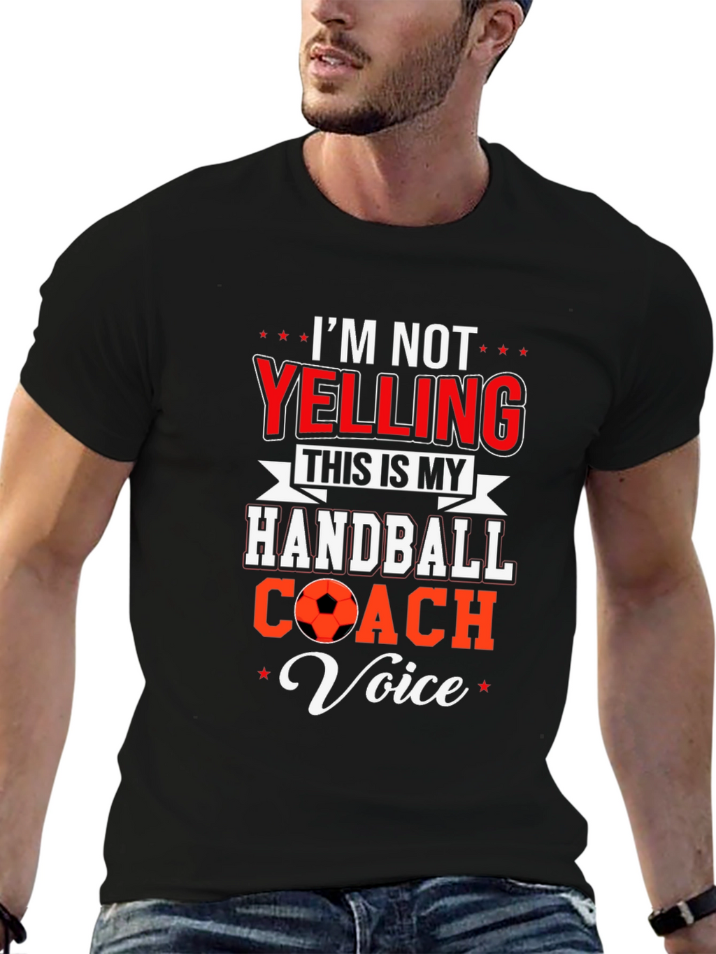 Handball Coach T-Shirt: Im Not Yelling