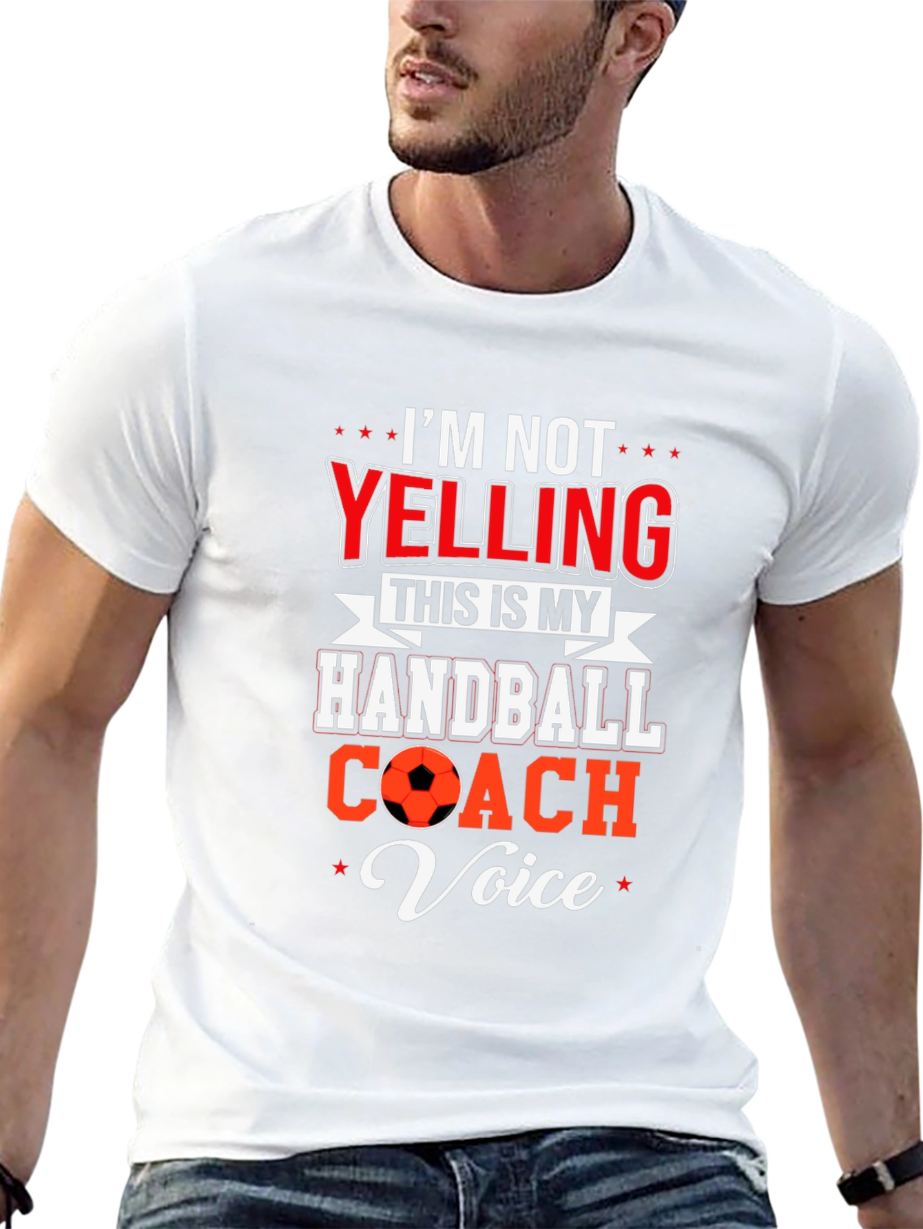 Handball Coach T-Shirt: Im Not Yelling