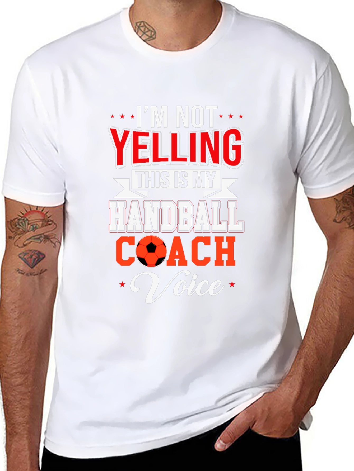 Handball Coach T-Shirt: Im Not Yelling