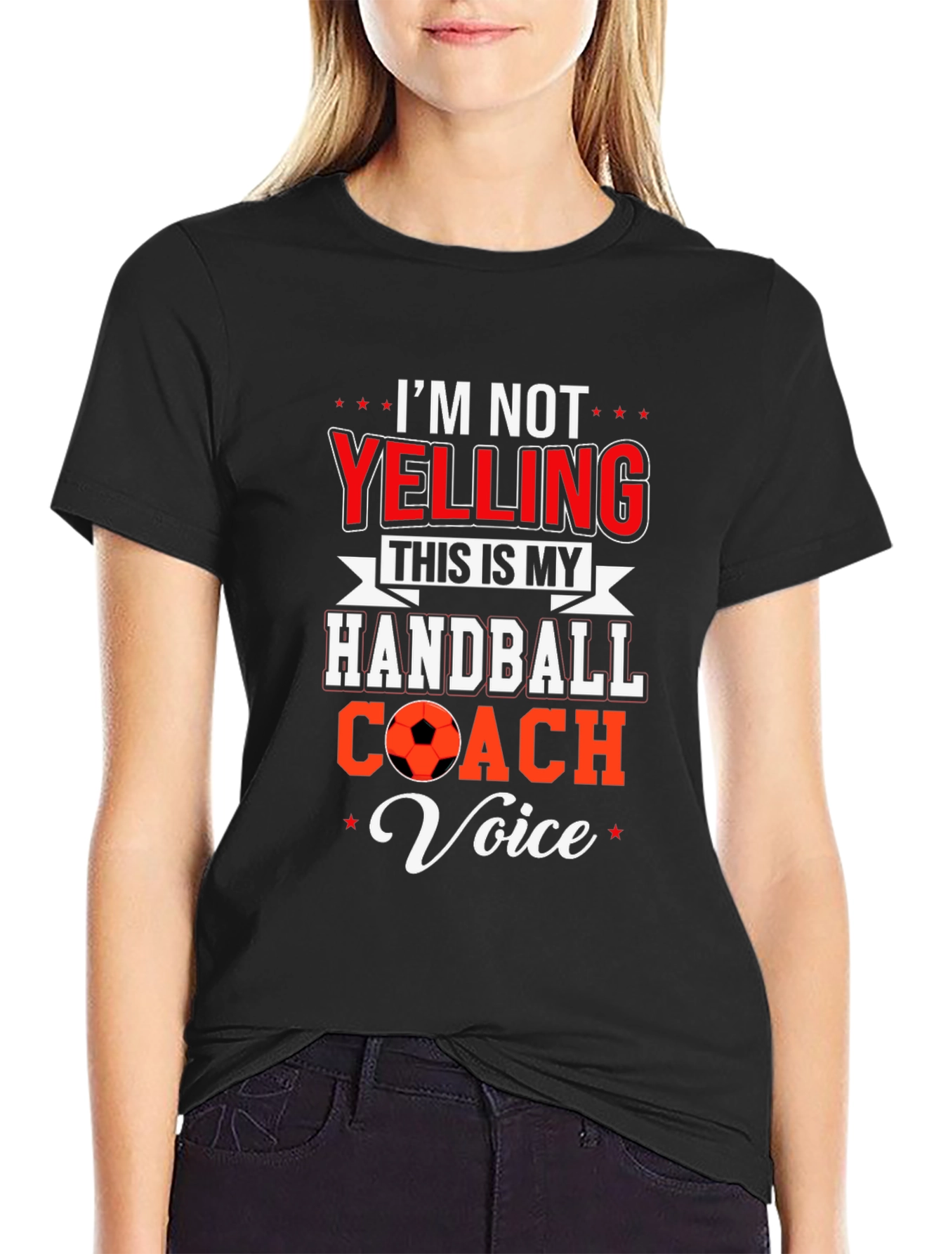 Handball Coach T-Shirt: Im Not Yelling