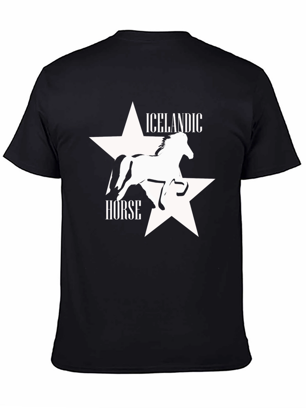 Icelandic Horse Black Graphic Tee