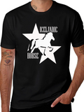 Icelandic Horse Black Graphic Tee