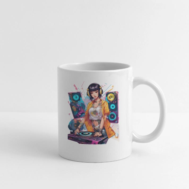 Rhythmic DJ Techno Trance Party Girl