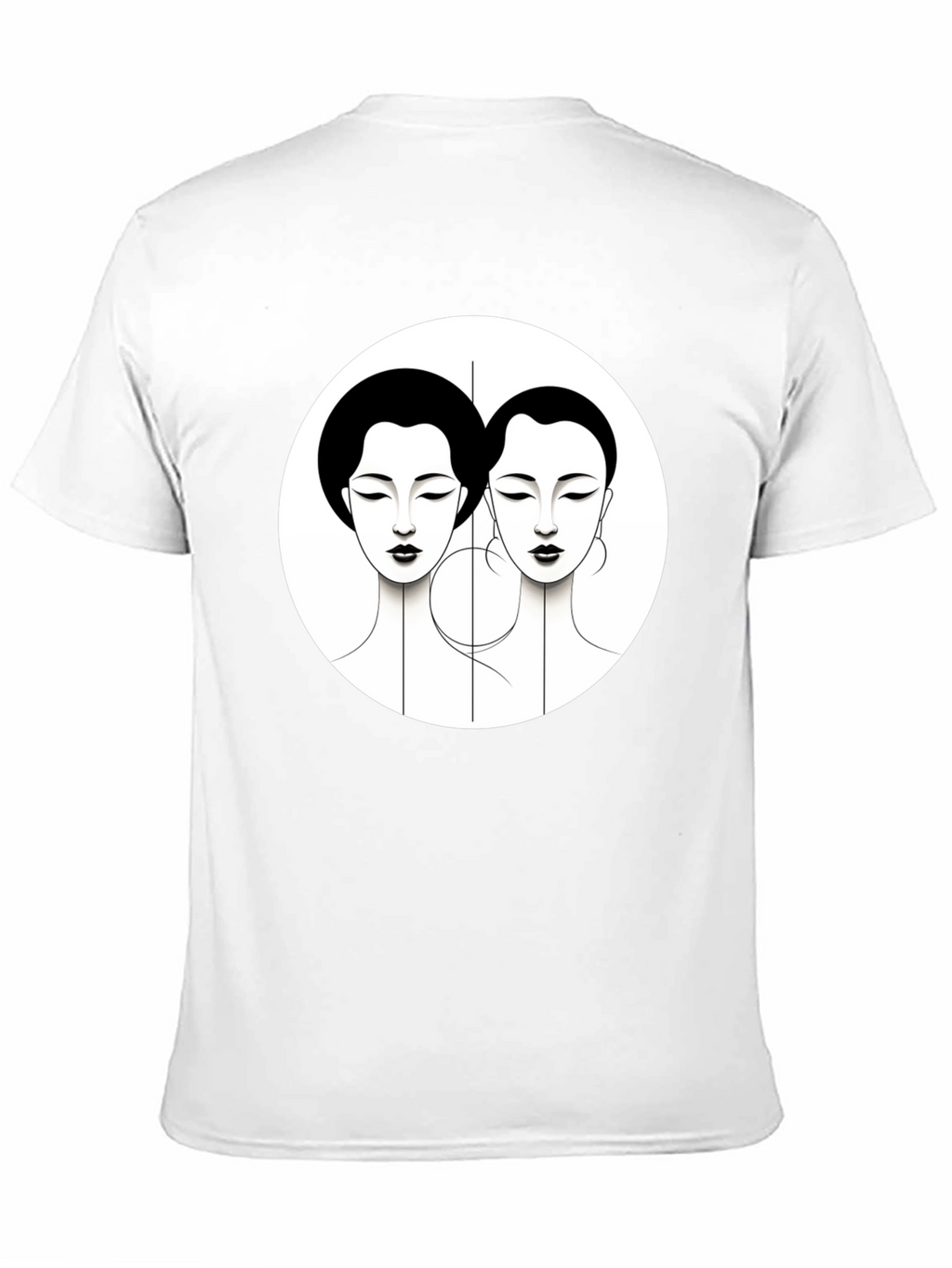 Art Deco Ladies Graphic Tee - Black Unisex T-Shirt