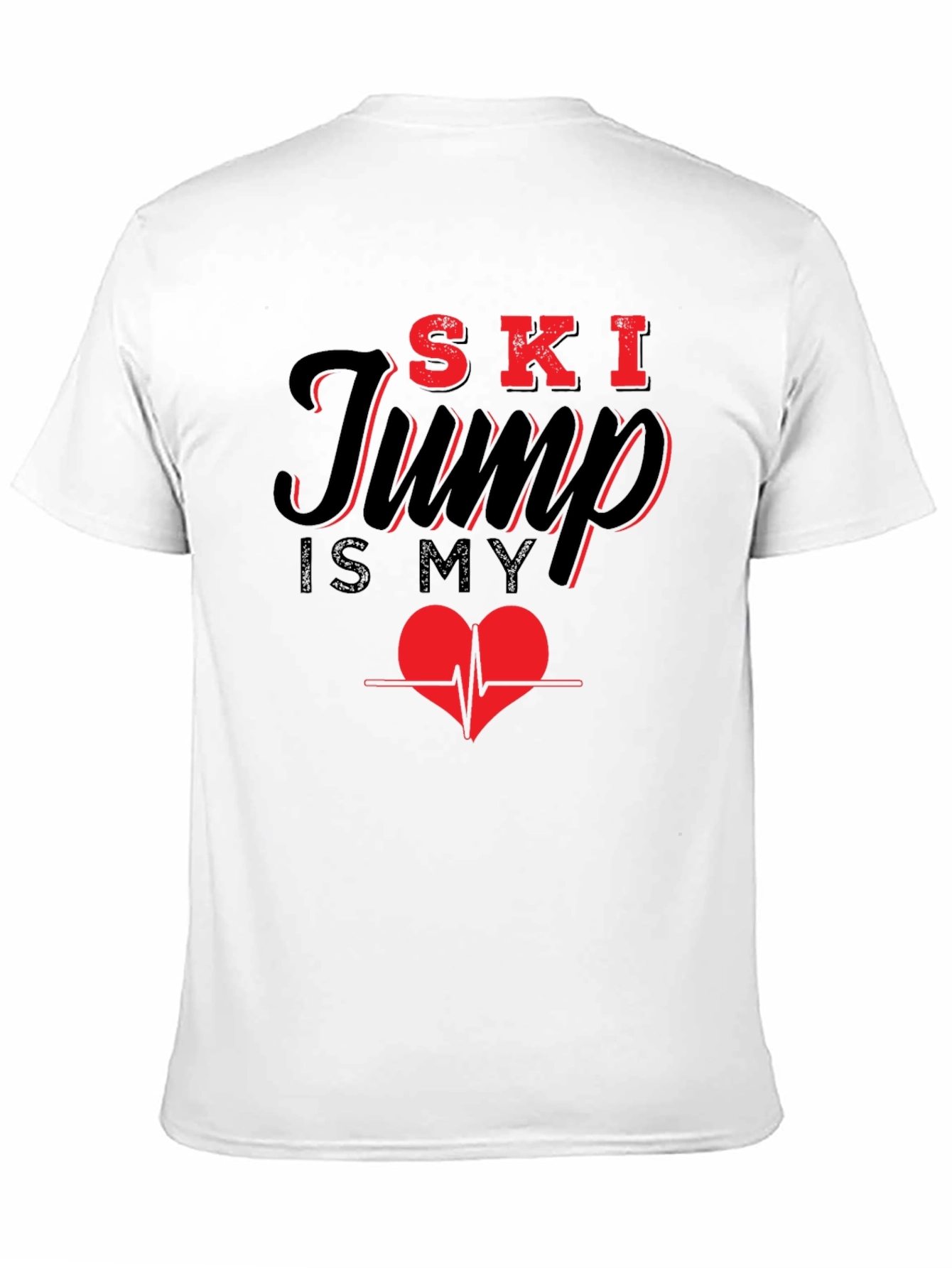 Ski Jump Heartbeat Graphic Tee