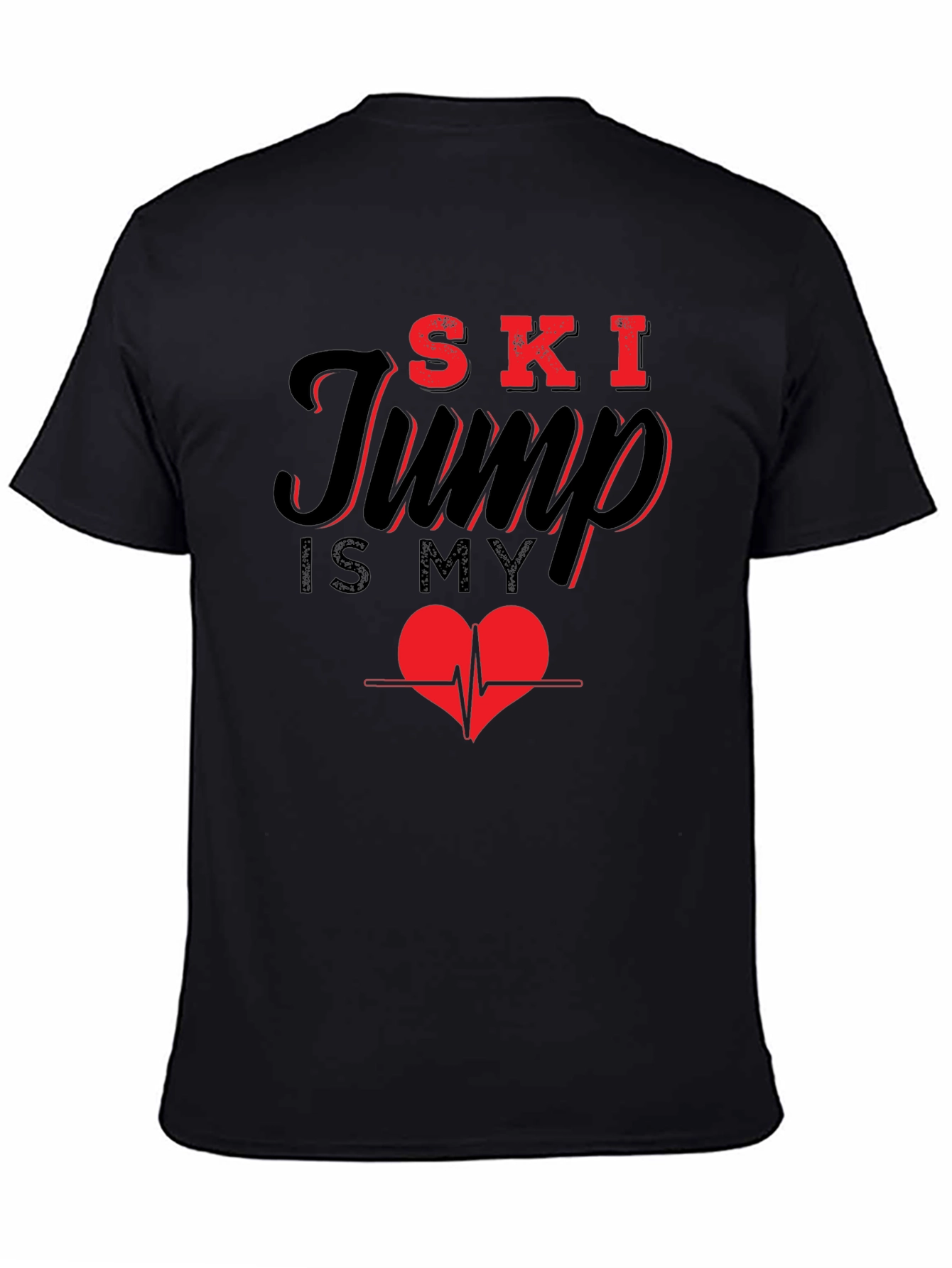Ski Jump Heartbeat Graphic Tee