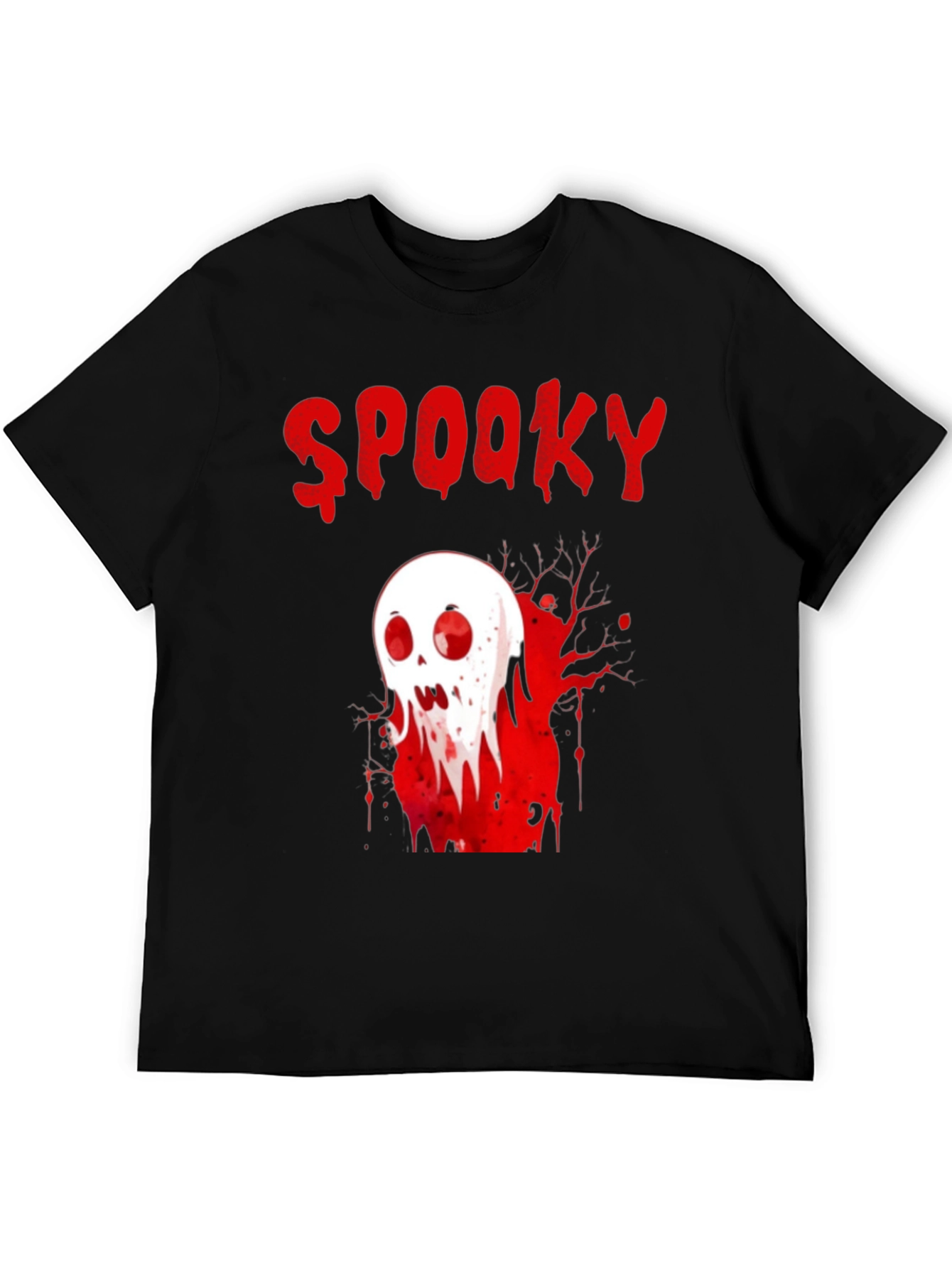 Spooky Skull Graphic T-Shirt - Halloween Tee