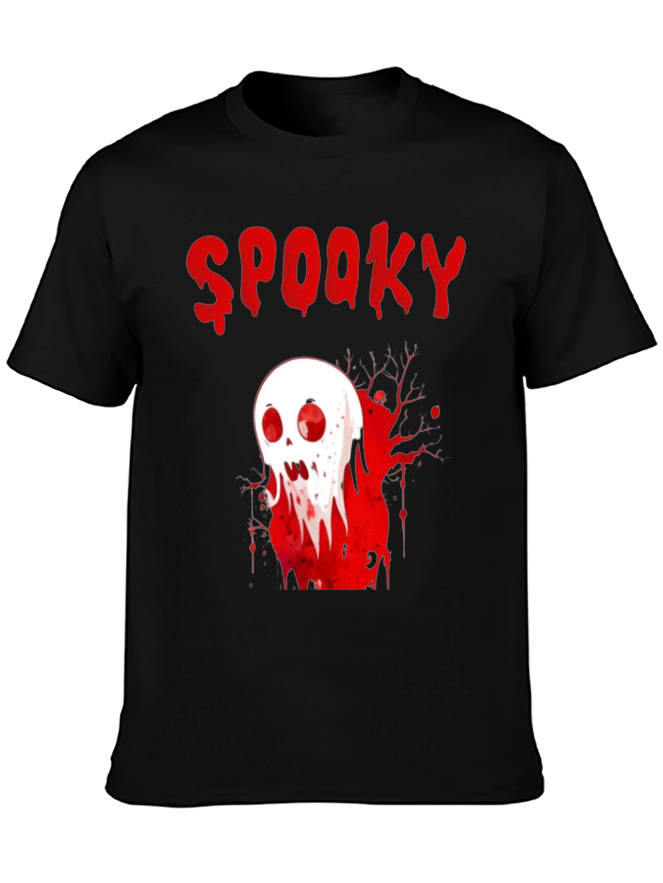 Spooky Skull Graphic T-Shirt - Halloween Tee