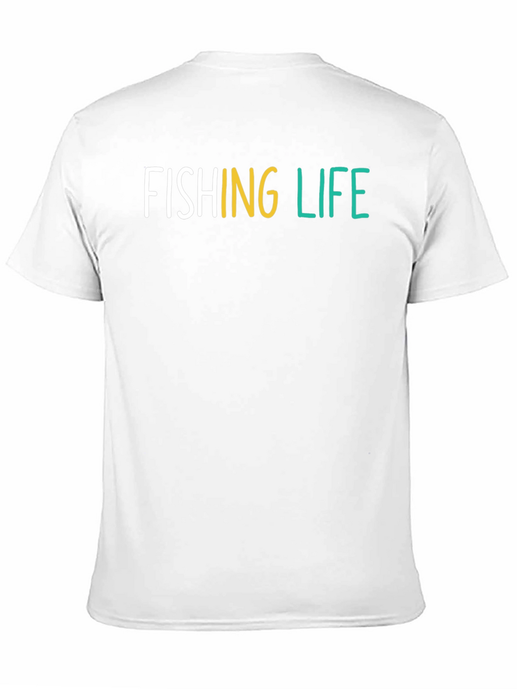 Fishing Life Graphic Tee - Black Cotton T-Shirt