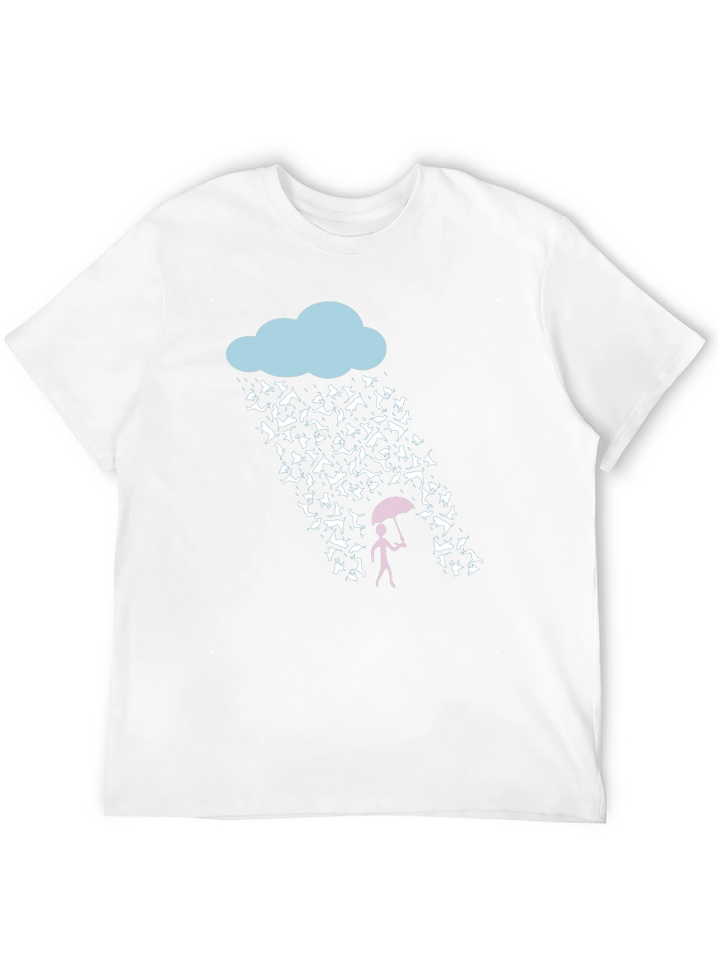 Raining Cats and Dogs Funny Graphic Tee