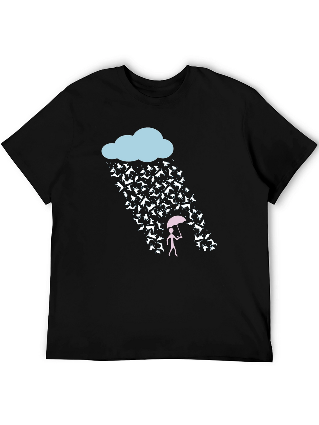 Raining Cats and Dogs Funny Graphic Tee