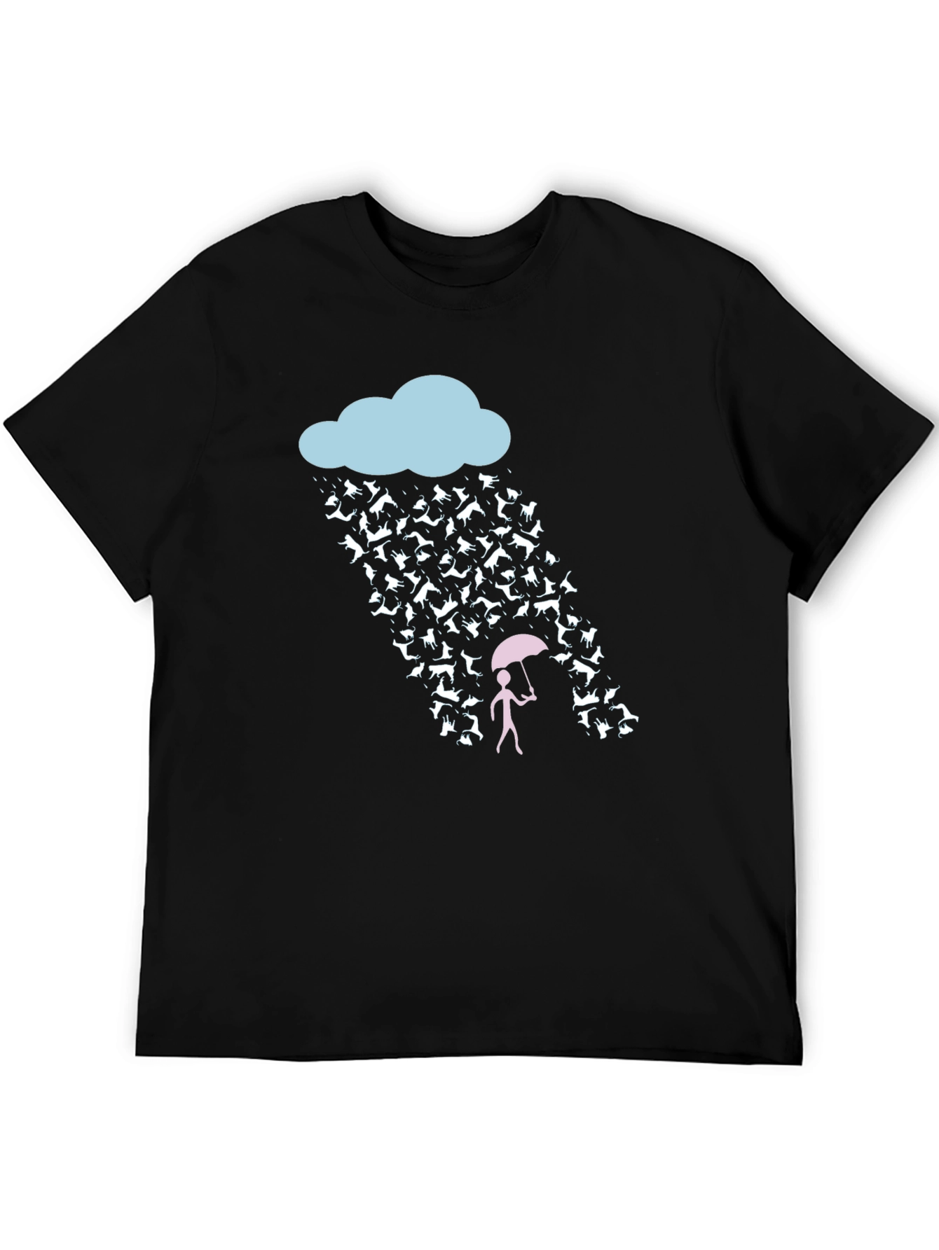 Raining Cats and Dogs Funny Graphic Tee