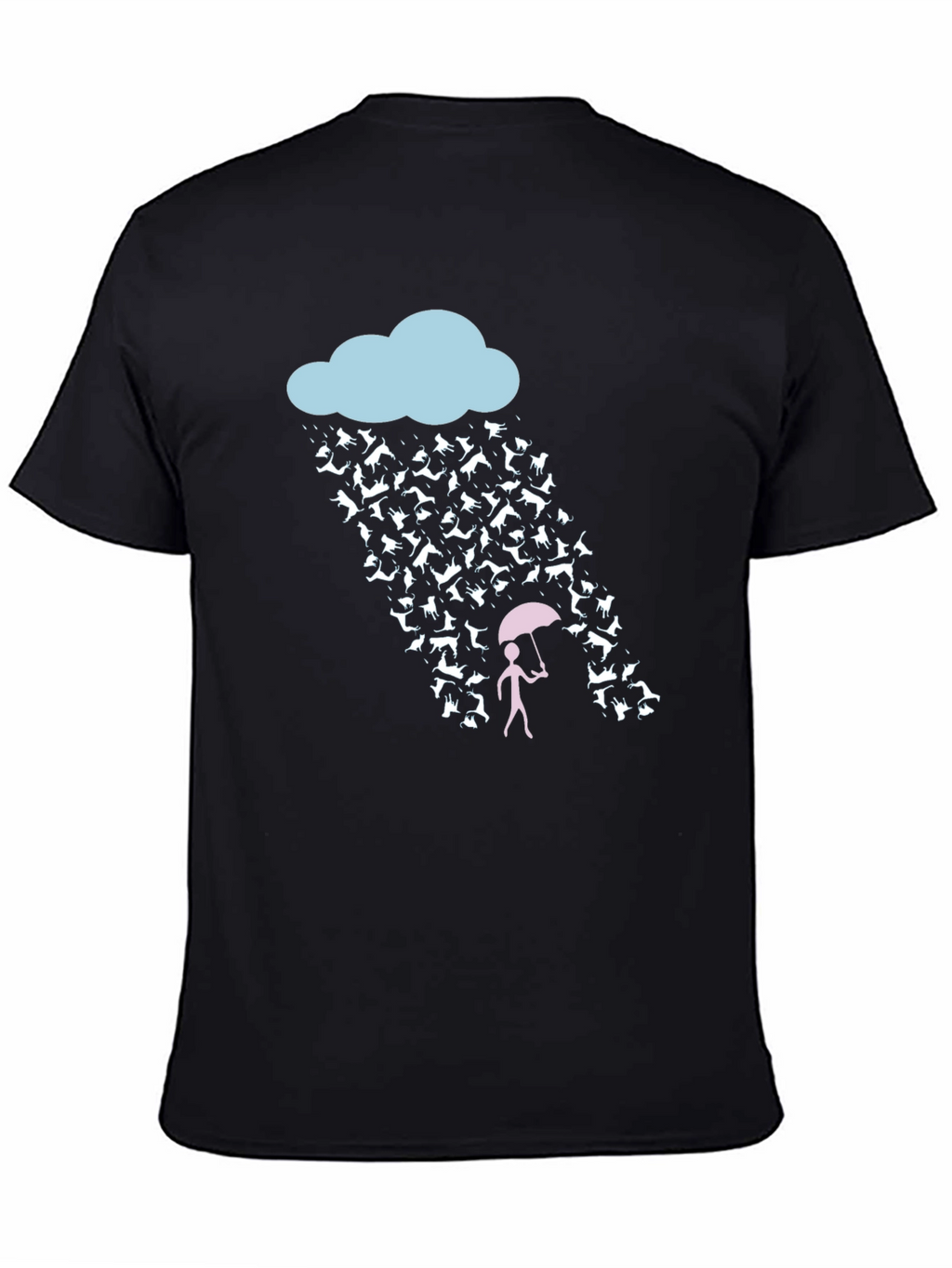 Raining Cats and Dogs Funny Graphic Tee