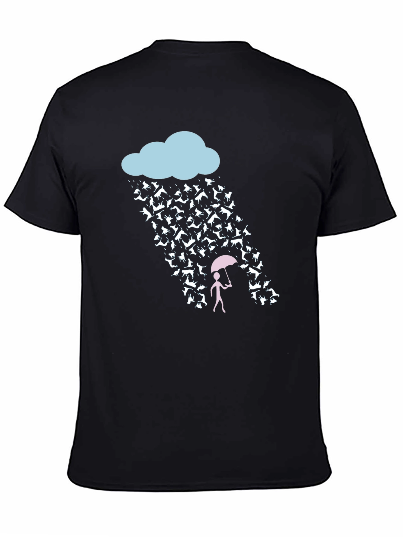 Raining Cats and Dogs Funny Graphic Tee