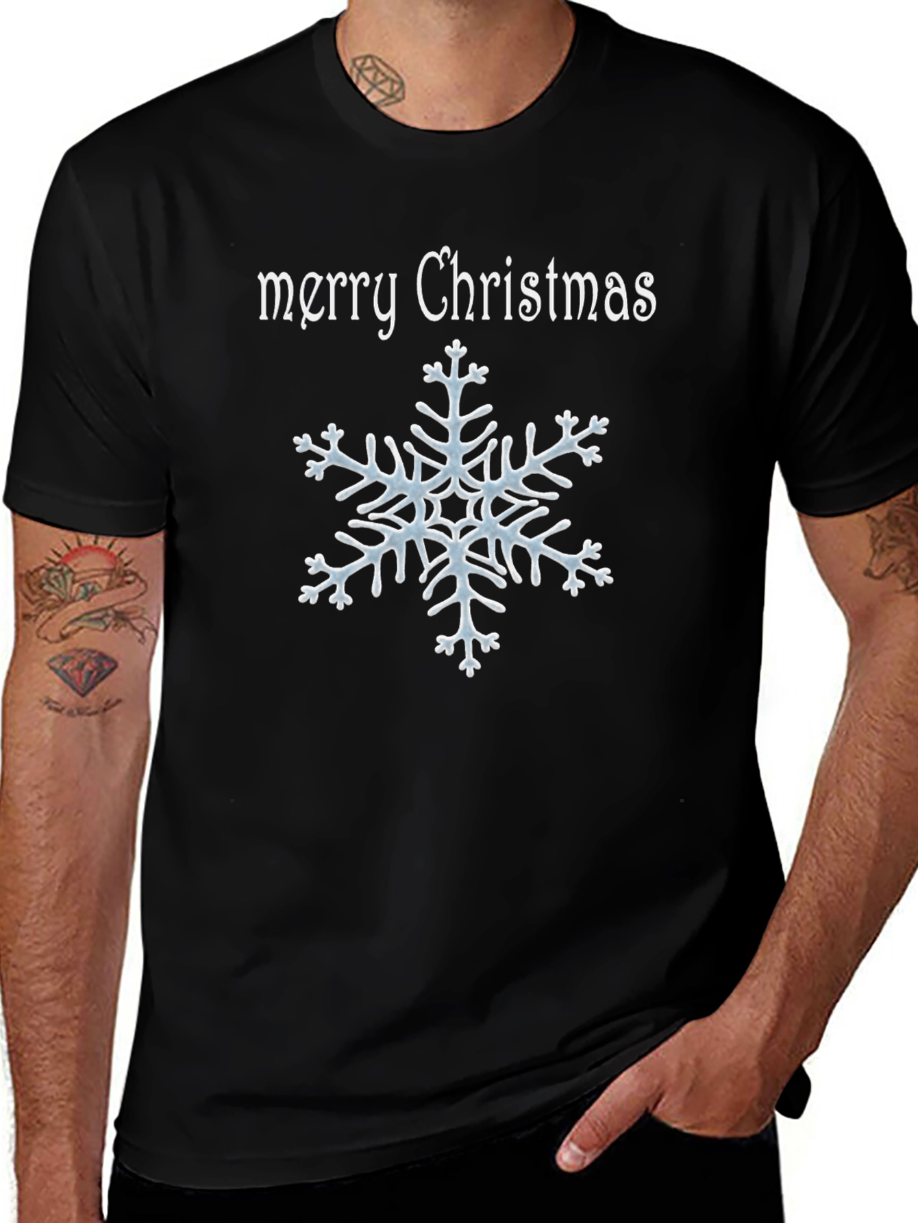 Merry Christmas Snowflake T-Shirt