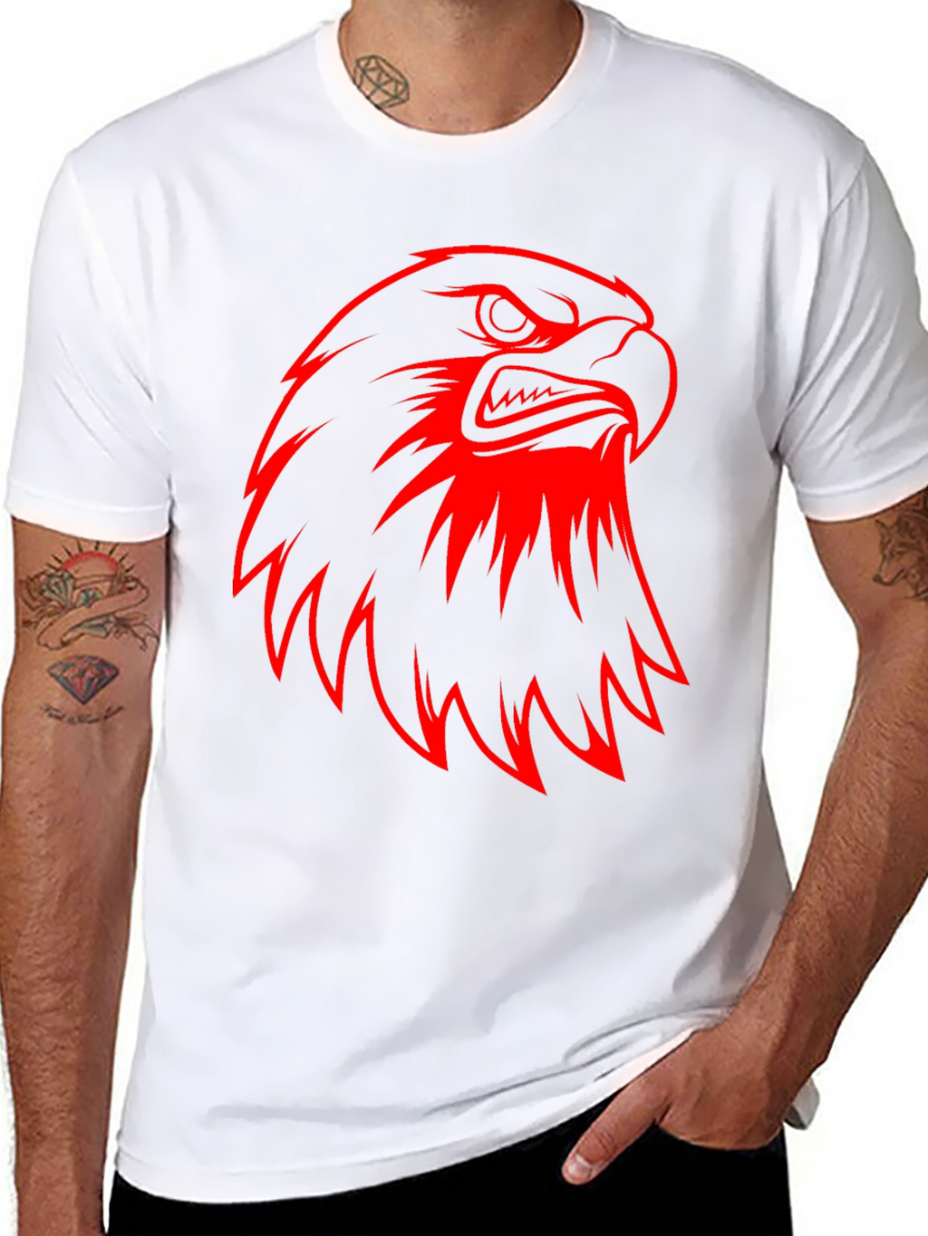 Bold Eagle Graphic Black T-Shirt
