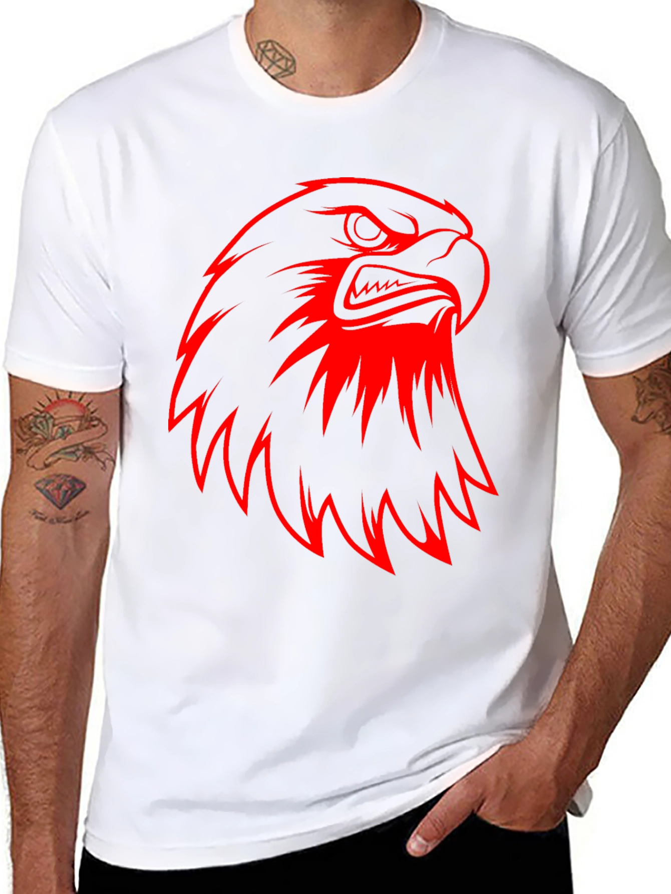 Bold Eagle Graphic Black T-Shirt