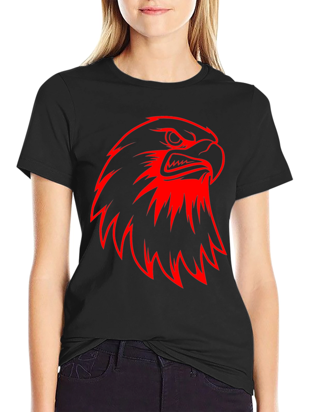 Bold Eagle Graphic Black T-Shirt
